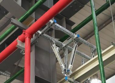 平遥该抗震支架的整体式支吊架结构协调性好